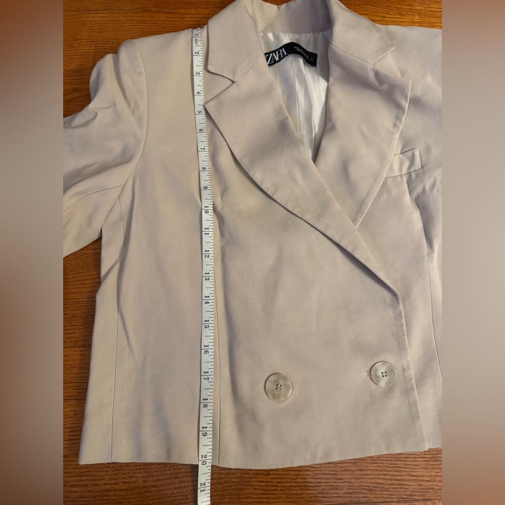 Zara Women's Cream Blazer -new without tag - Picture 7 of 10